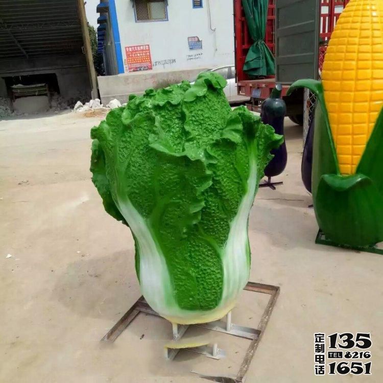 景區玻璃鋼仿真白菜雕塑 景區玻璃鋼仿真白菜雕塑